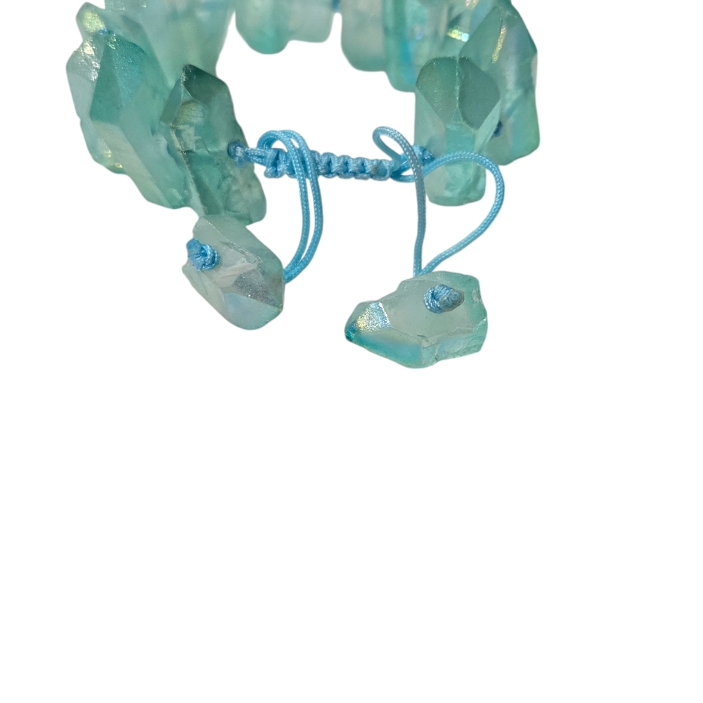 INCREDIBLE natural quartz crystal point bracelet - Picture 3 of 7